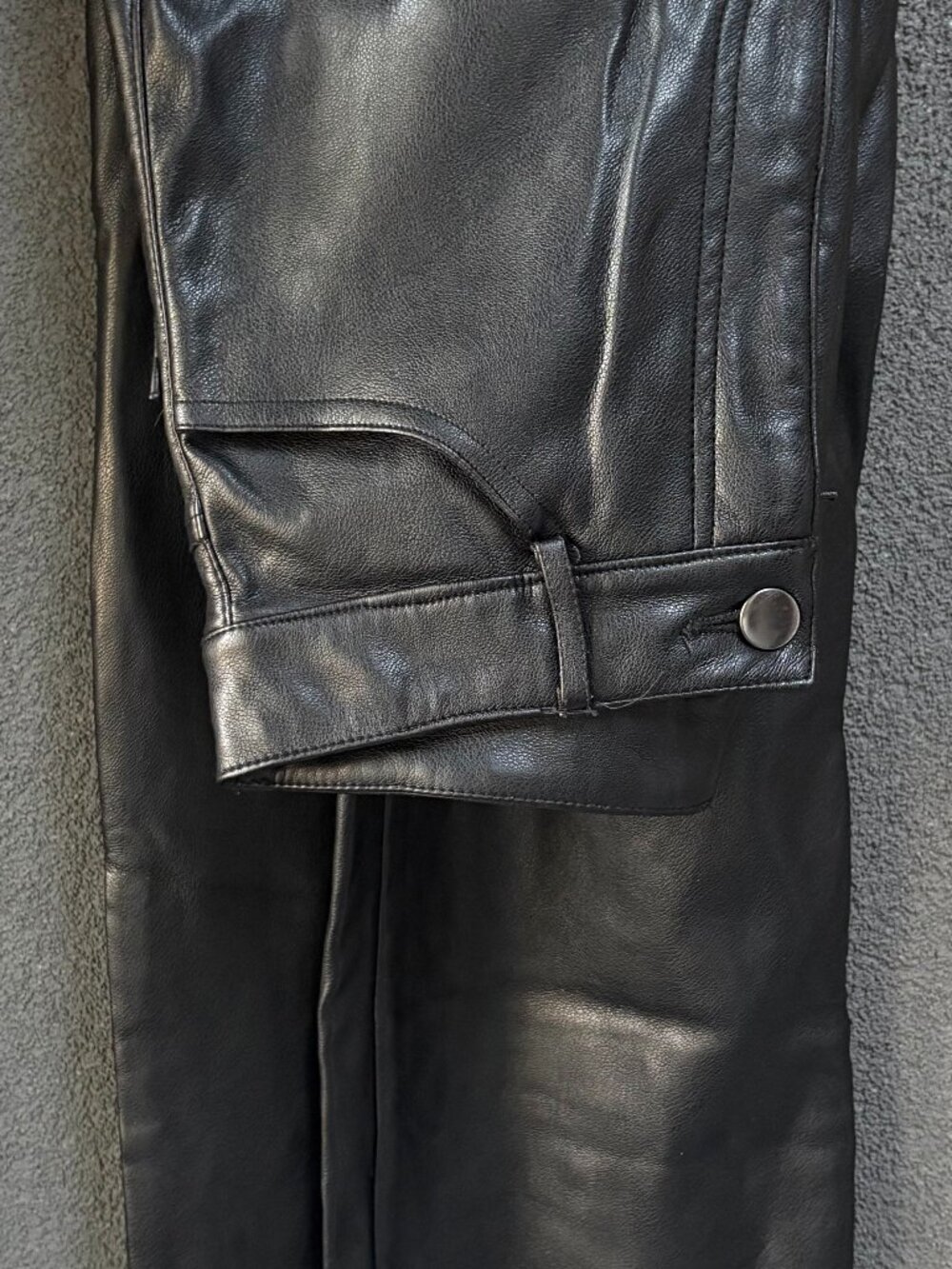 Dynamite Black Leather Pants | High Rise Straight Leg